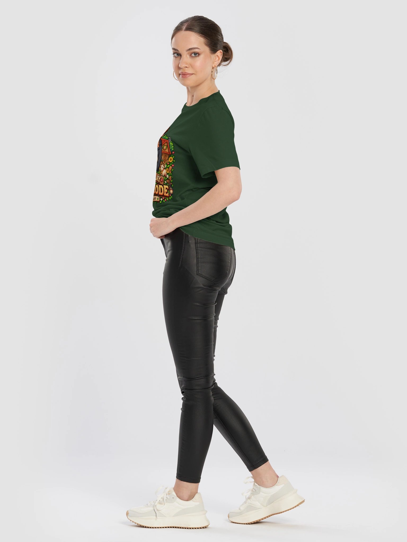 Let’s Play Easy Mode: Cozy Farm Tee – Forest Green product image (4)