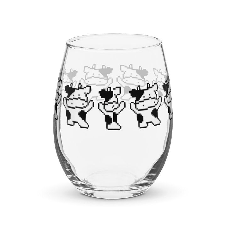 Celestial Cow Stemless Wine Glass product image (2)