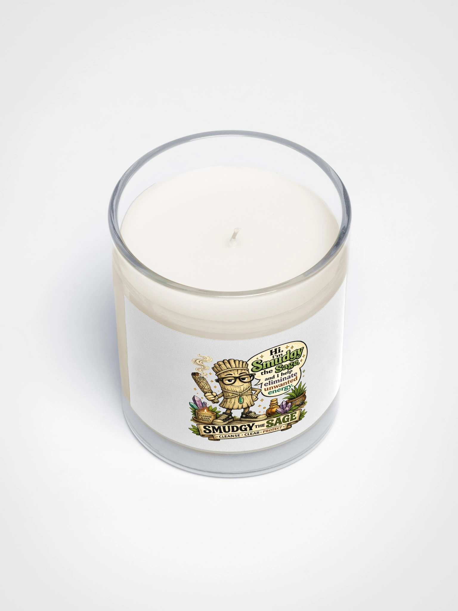 Hi, I'm Smudgy | Official Smudgy the Sage Soy Candle product image (3)