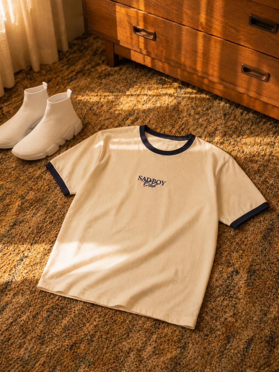Sad Boy Club Embroidered Ringer Tee product image (1)