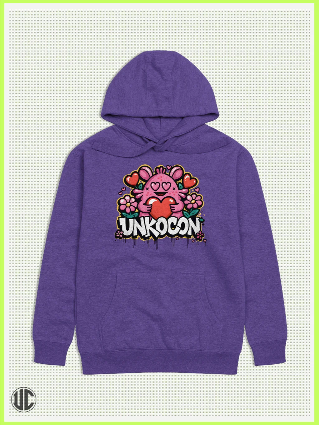 UnkoCon – Graffiti Heart Pullover Hoodie product image (1)