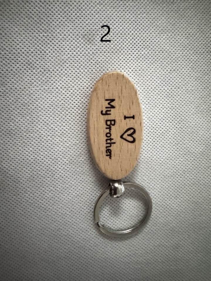 Wooden Engraved Keychains with Sayings & Quotes | Sweet, Sassy, Friendship & Love (3) product image (2)