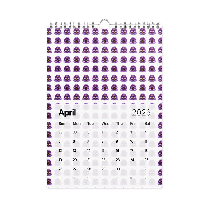 2026 Cartoon Character Wall Calendar product image (1)