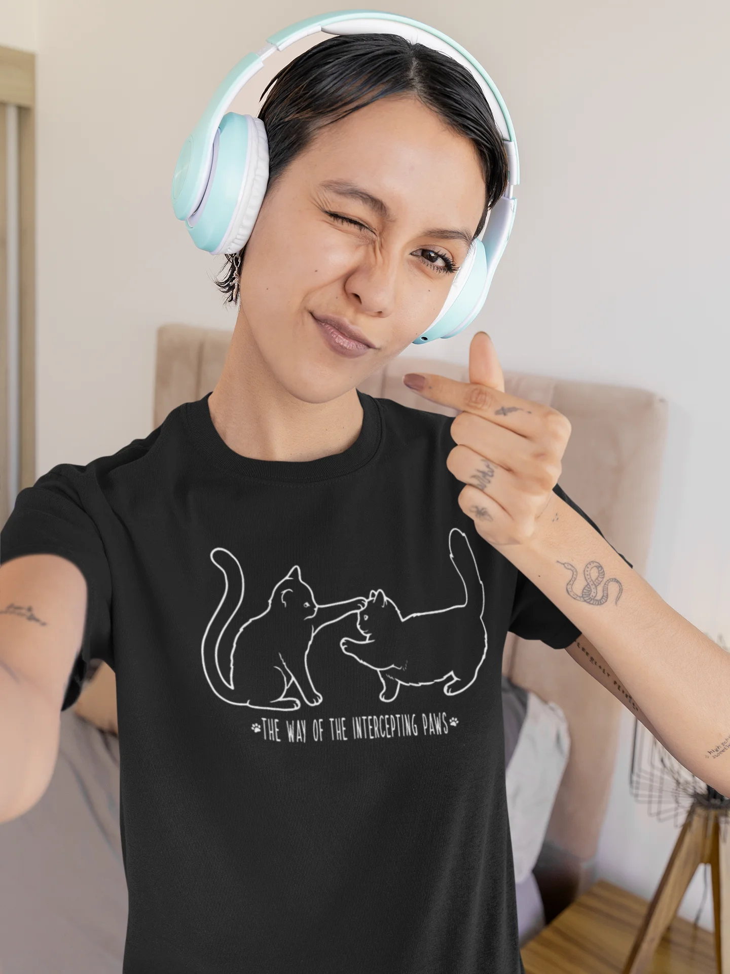 Funny Martial Arts Cat Lover Tee product image (2)