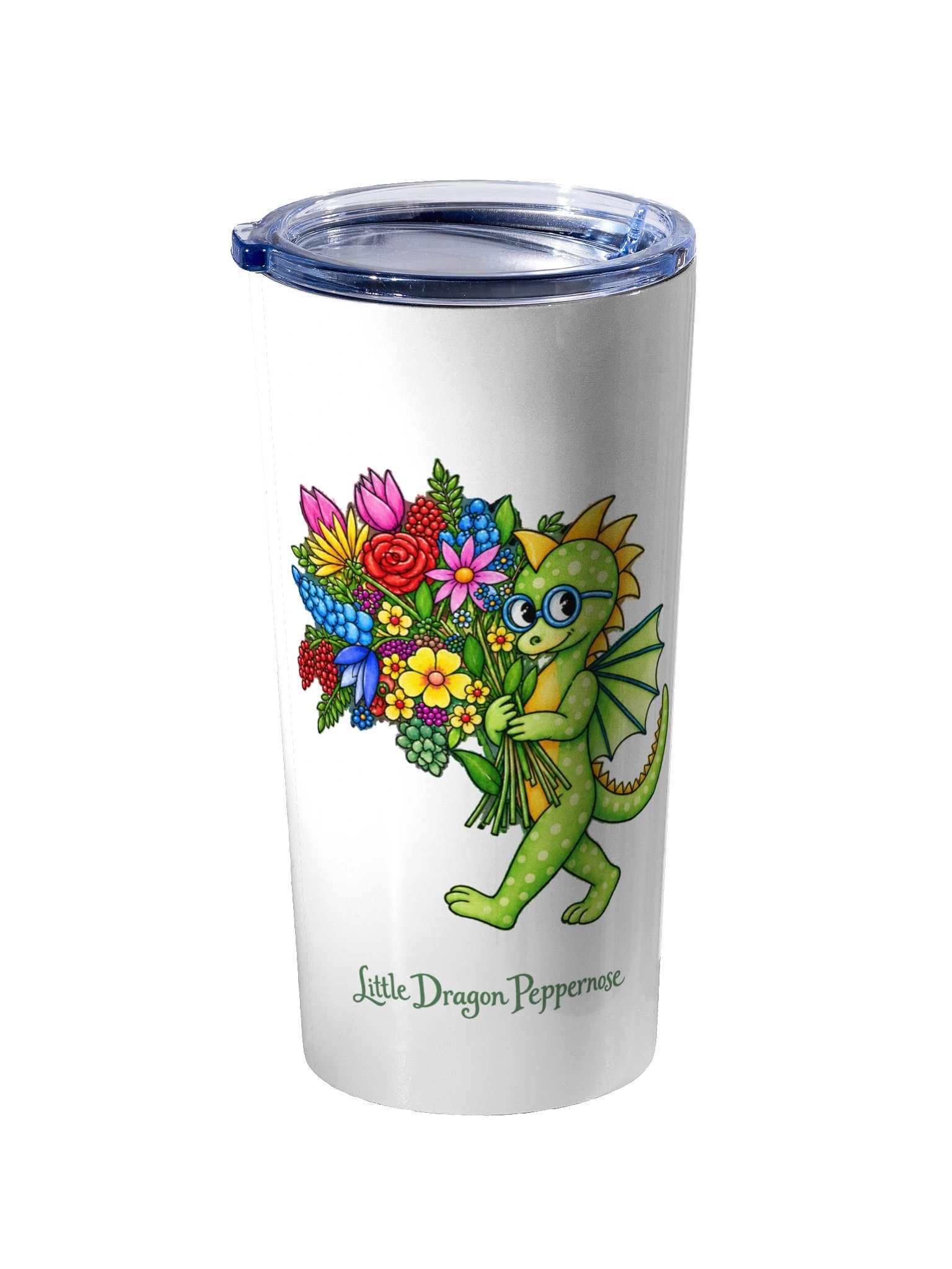 Little Dragon Peppernose in Bloom — 20oz Tumbler product image (3)