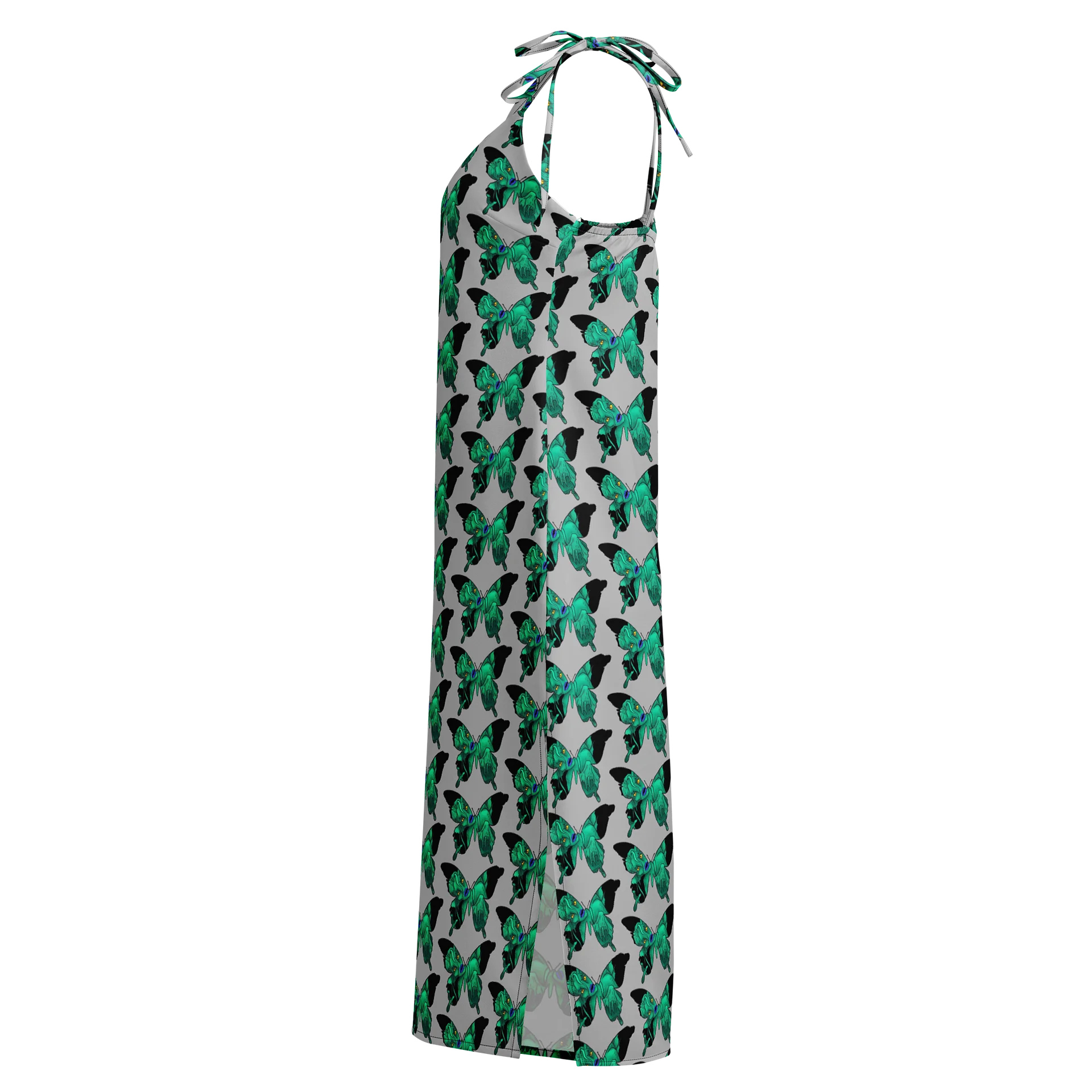 Swamp monster Butterfly All-Over Print Slip Dress product image (3)