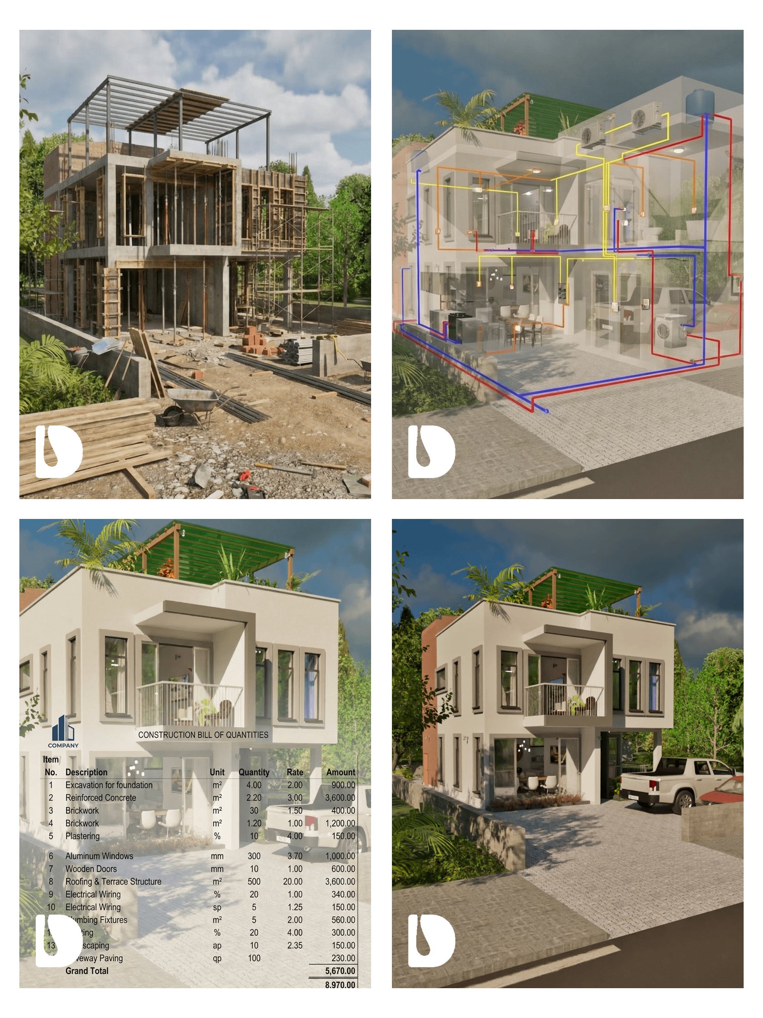 Complete Package Bundle – 3 Bedroom 3 Bathroom House | DA33201B product image (1)