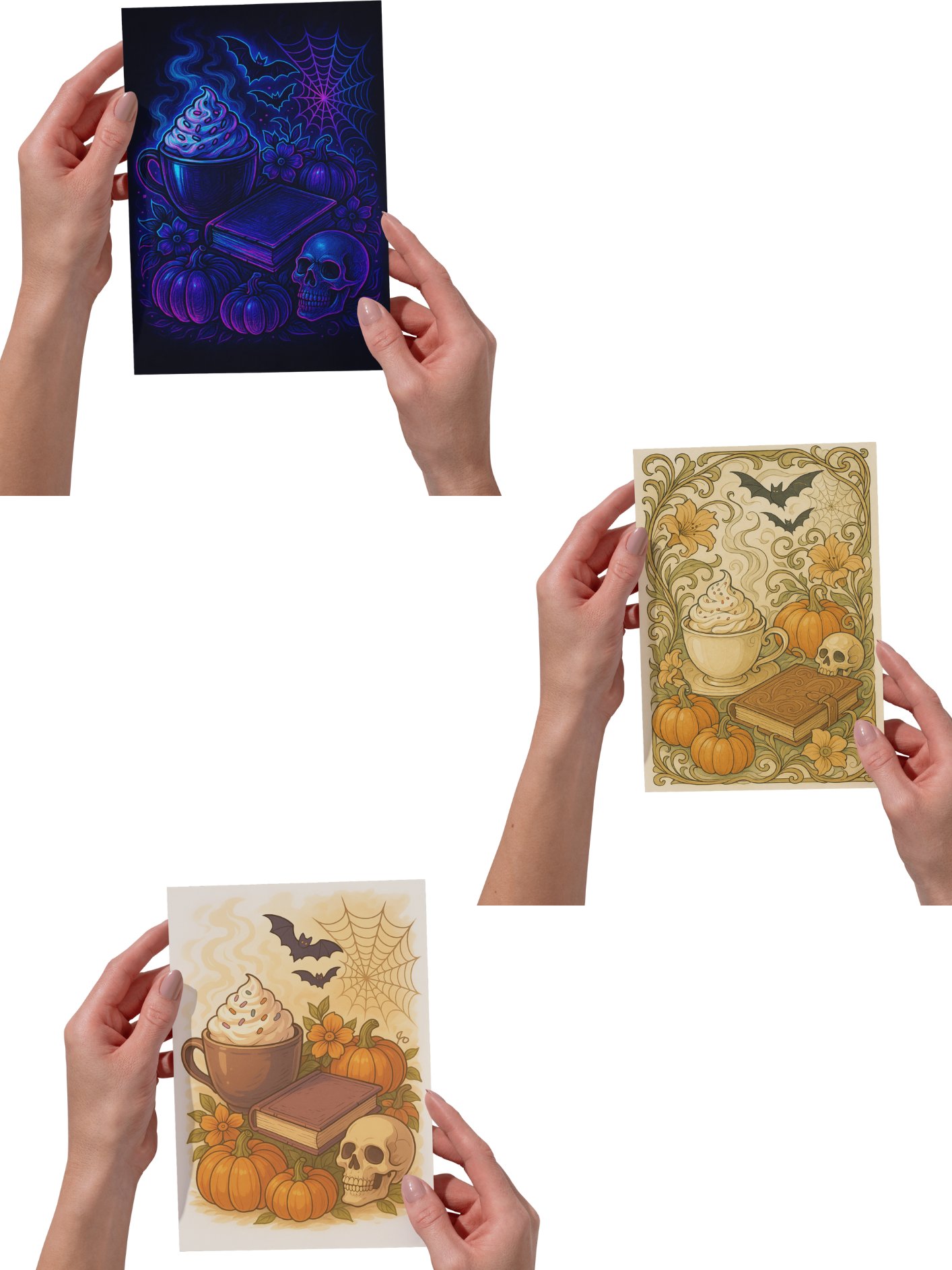 Spooky Halloween Prompt Guide – 4+ Creative MidJourney Prompts (Anime, Cyberpunk, Art Nouveau, Synthwave & More) product image (2)