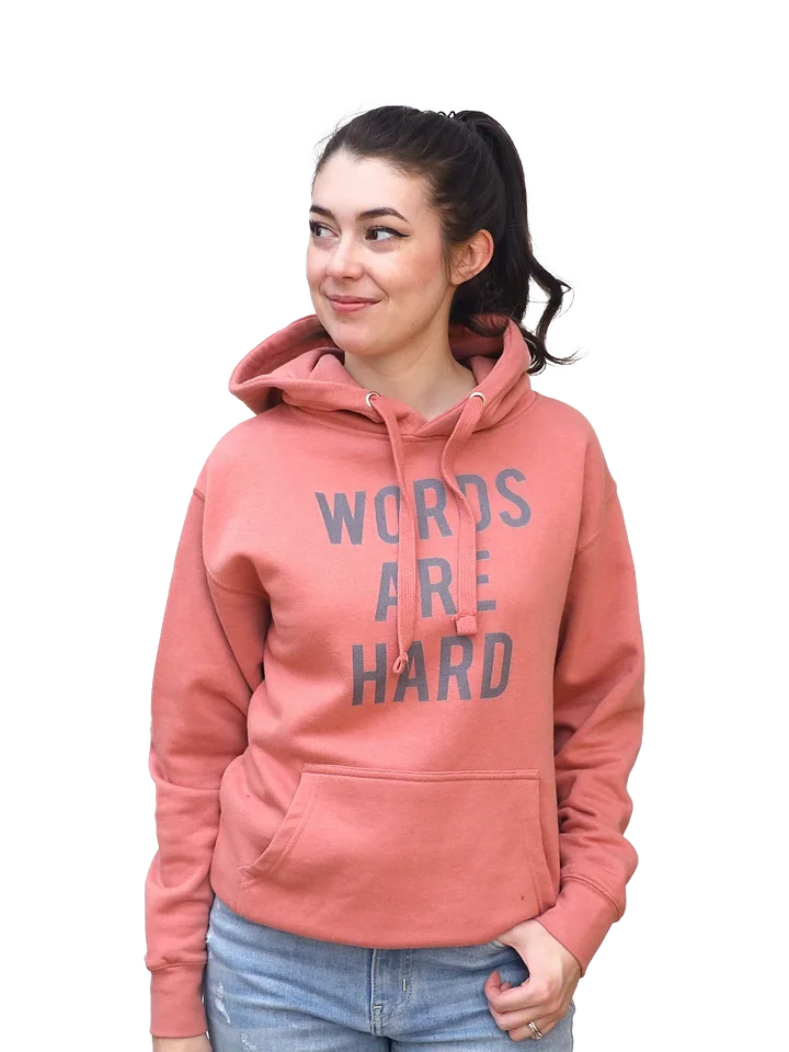 Words Are Hard Hoodie product image (1)