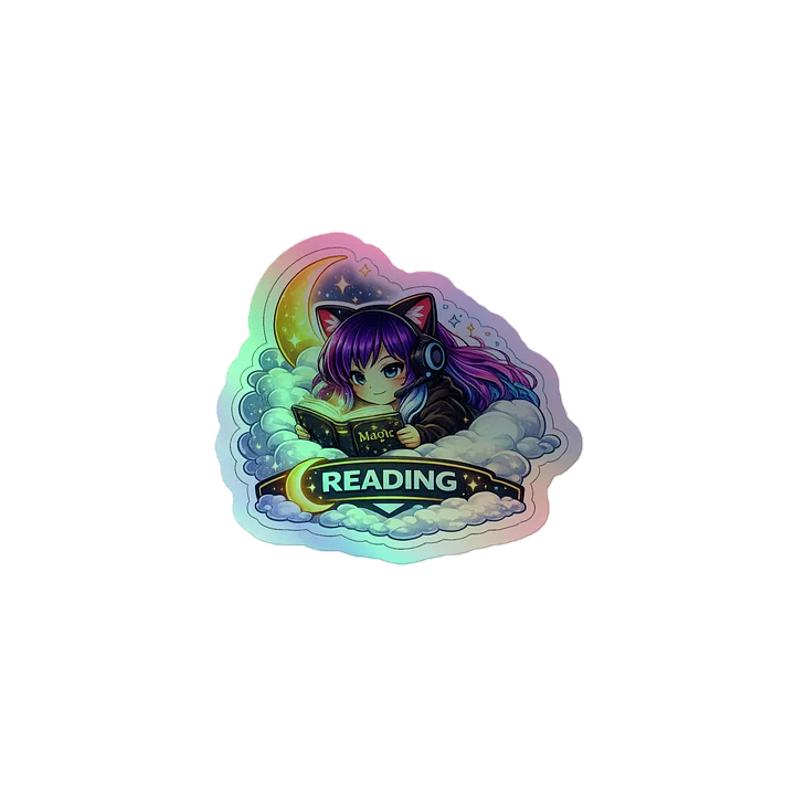 • AKC // Callie Sticker READING | Holographic | Callie Emote Badge Series product image (1)