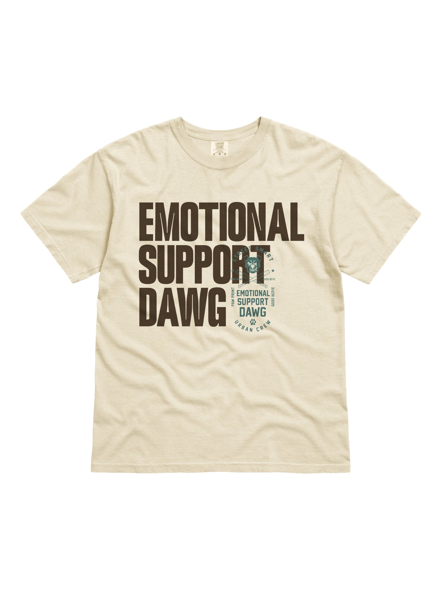 Emotional Support Dawg (Cream Tee) product image (1)