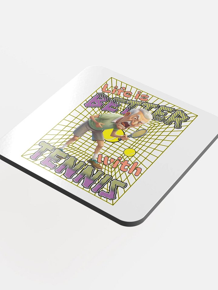 Life Is Better With Tennis Male Enthusiast Coaster product image (1)