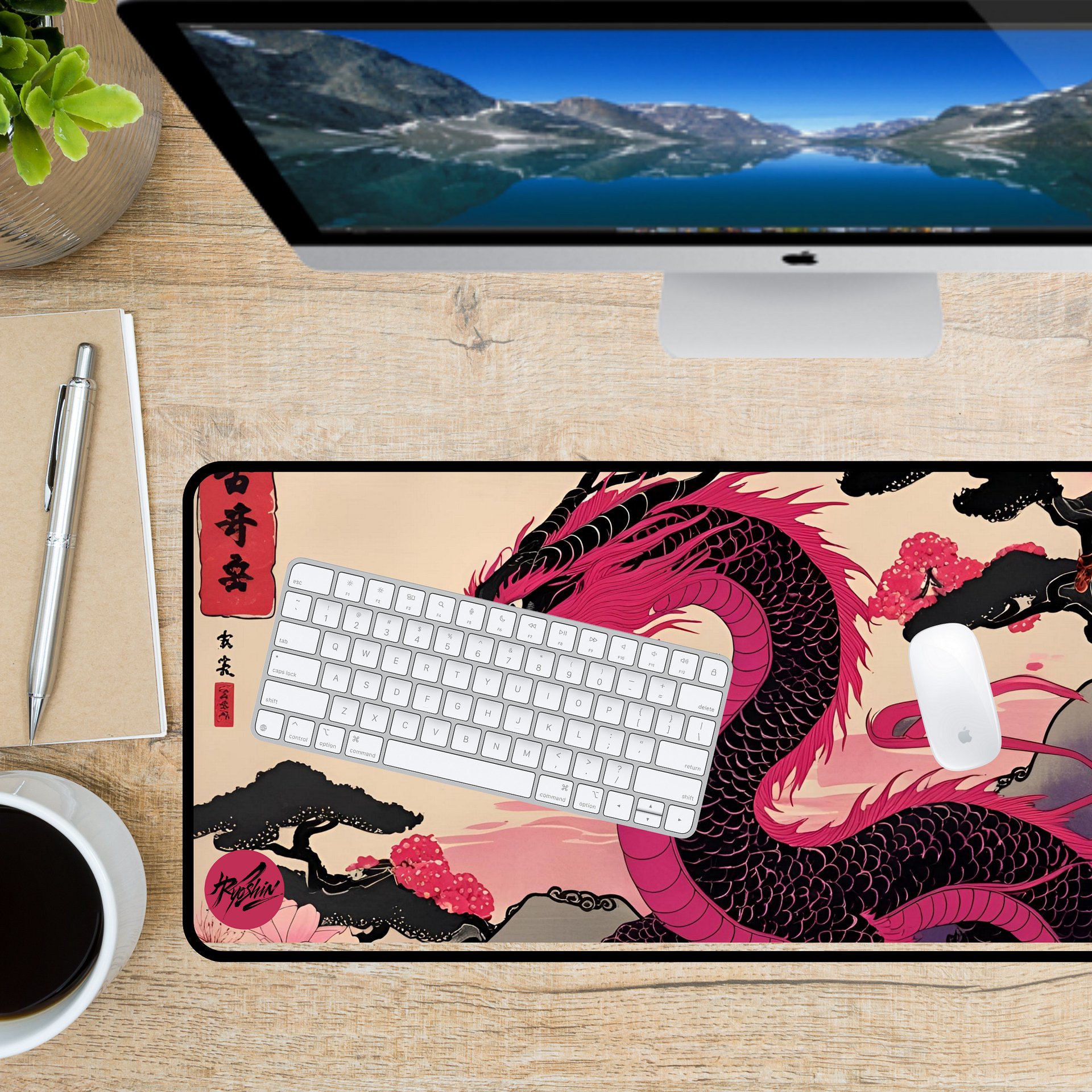 Ryoshin - Vibrant Spirit (Kassei no Tamashii), Ancient Ryū Collection, Desk Mat product image (2)