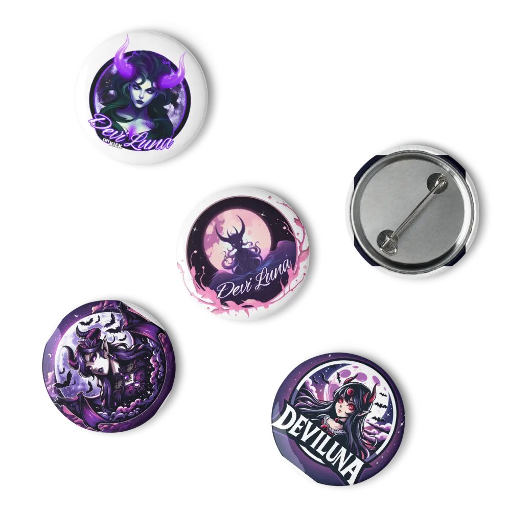Set of 5 DeviLuna Pins product image (15)