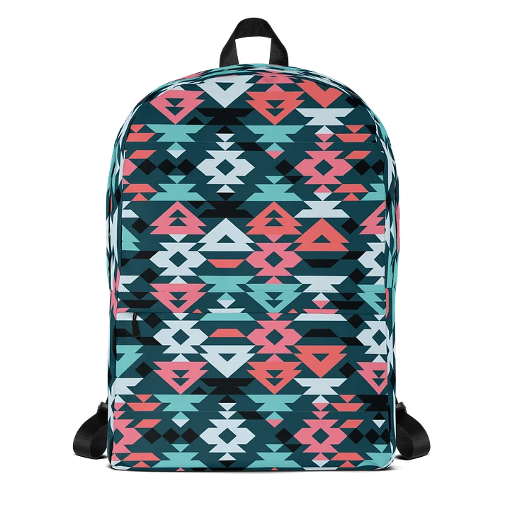 Aesthetic Backpack with Colorful Ancient Mexican Fabric product image (1)