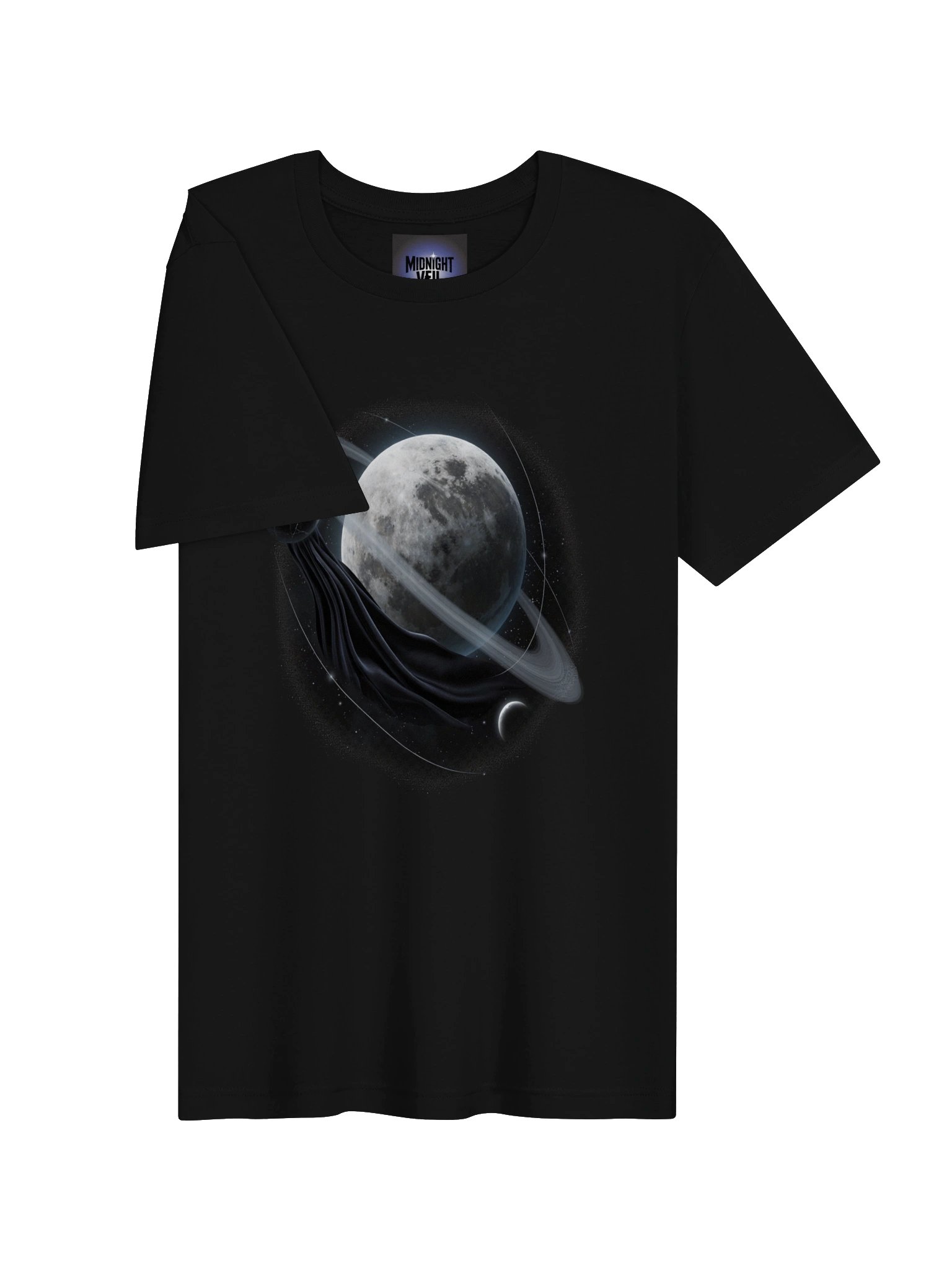 Midnight Veil — Veiled Ringed Moon Tee product image (3)