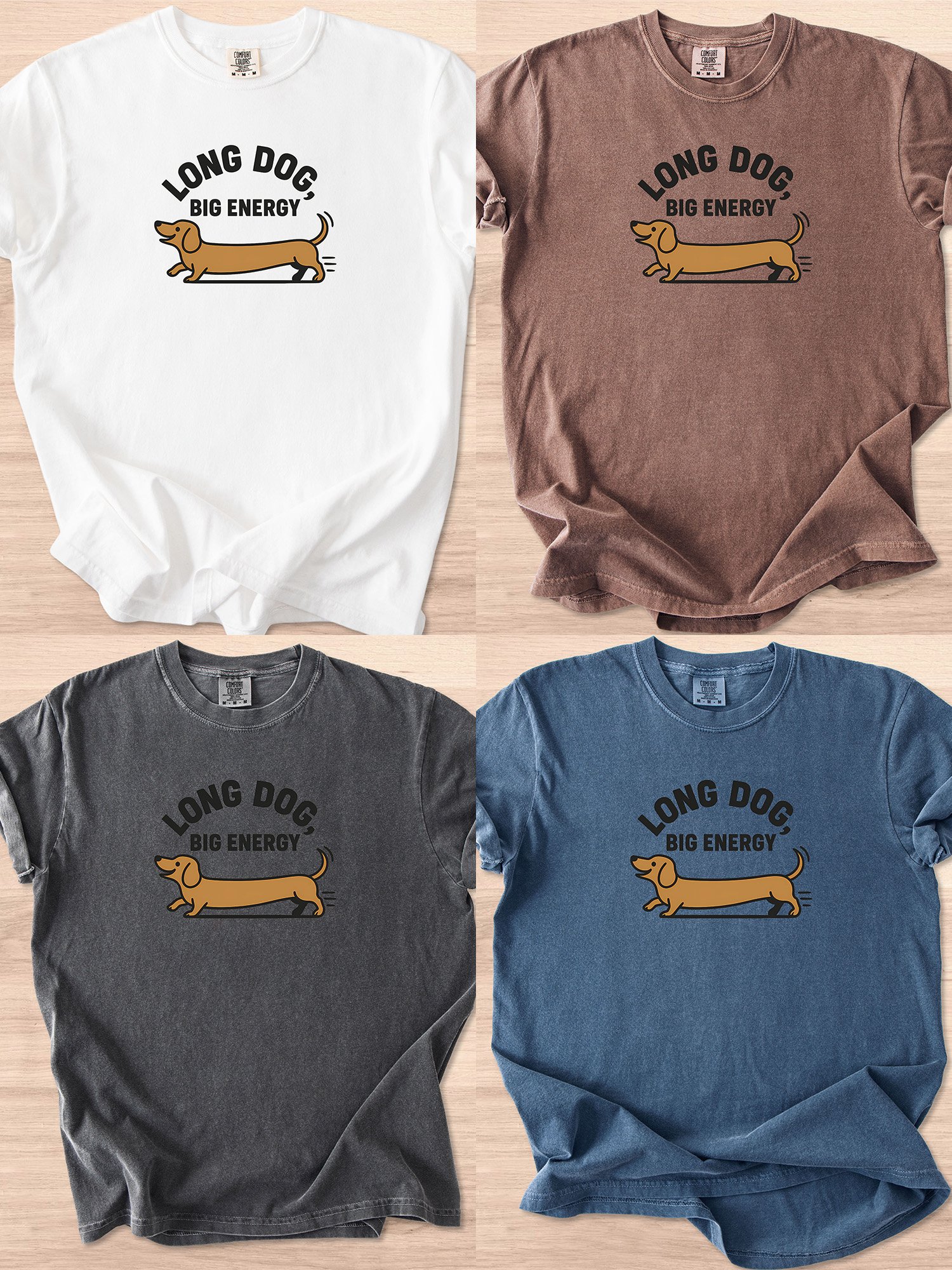 Long Dog Big Energy (Dachshund) Tee product image (28)