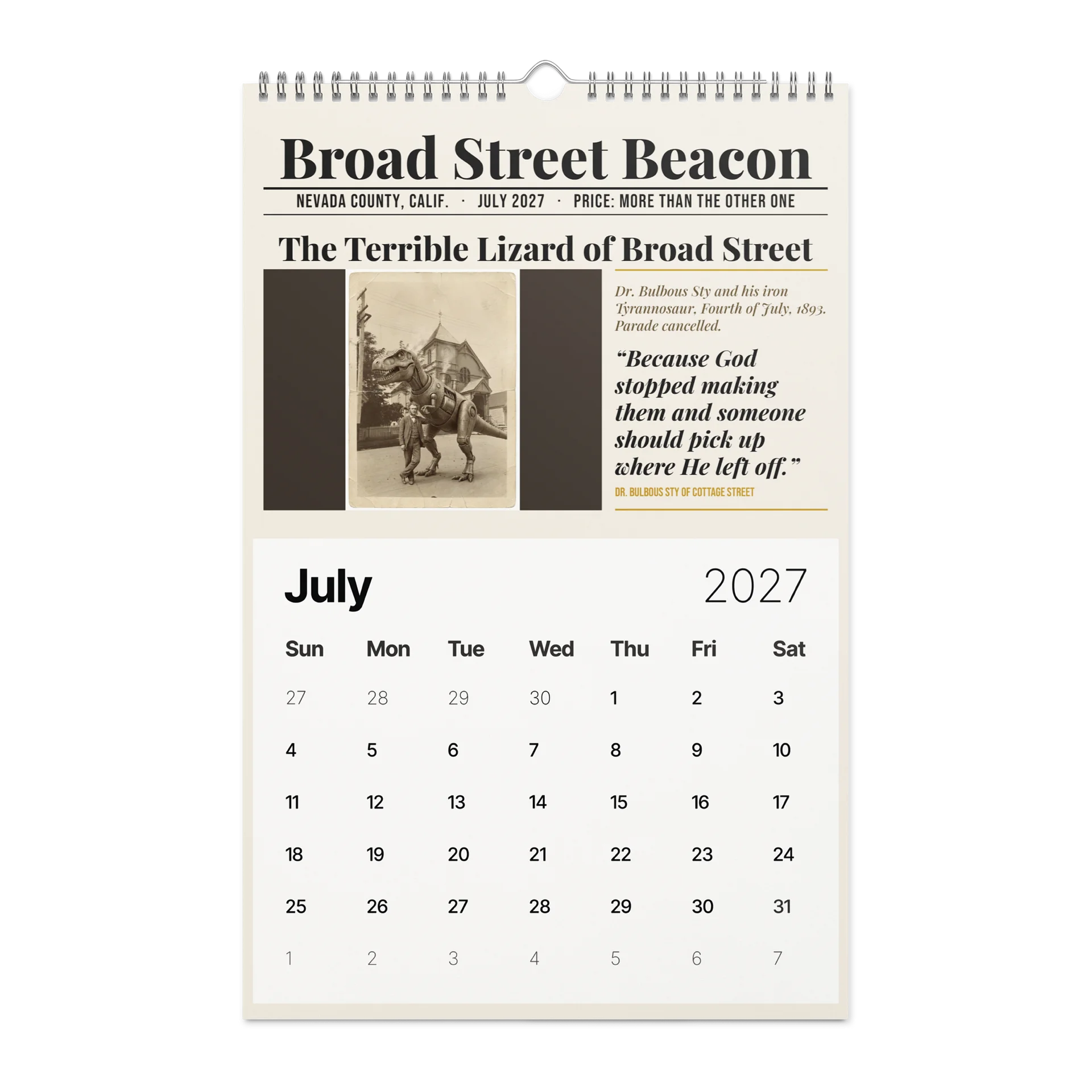 Broad Street Beacon 2027 Wall Calendar product image (7)
