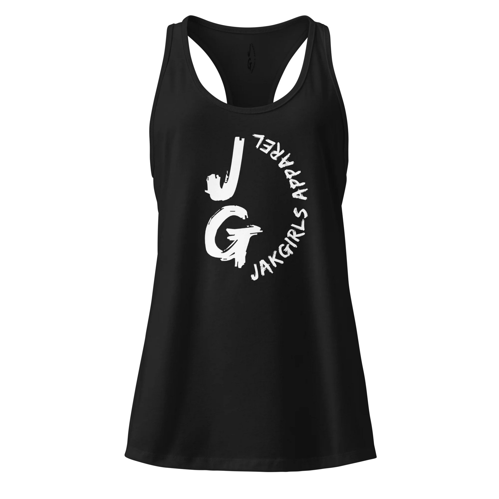 Womens Abstract Floral Racerback Tank (white logo) product image (1)