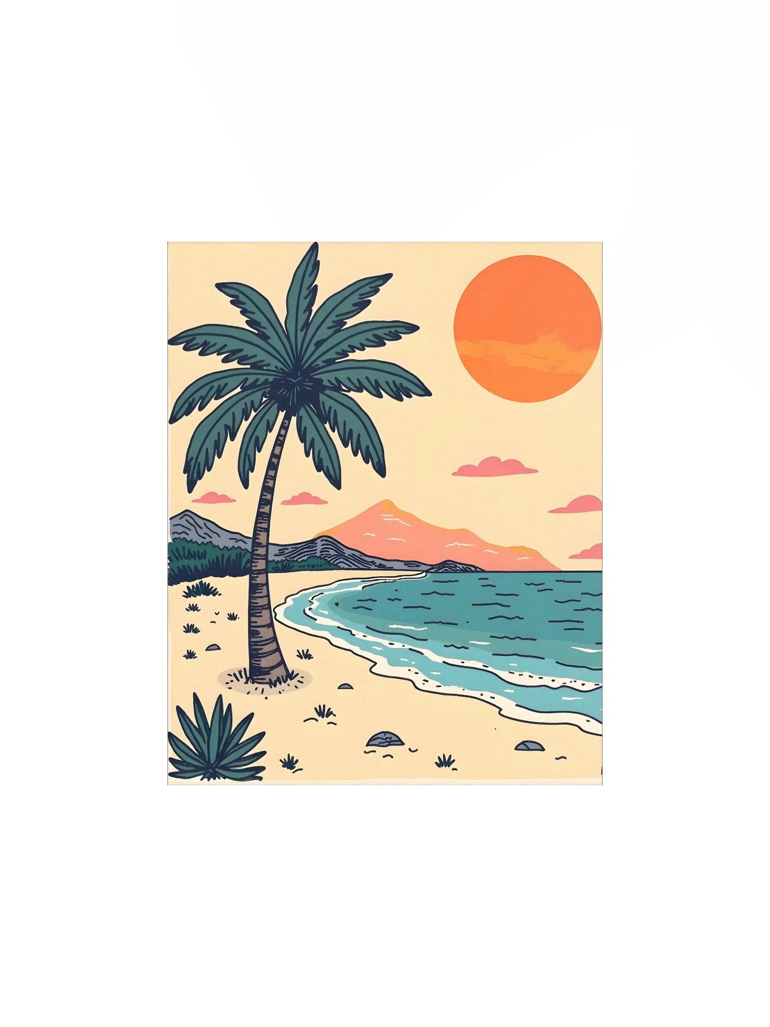 Vibrant Retro Matte Poster product image (1)