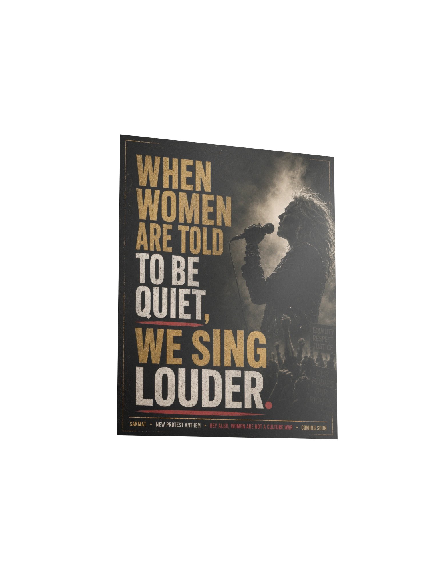 When Women Sing Louder Protest Poster product image (8)
