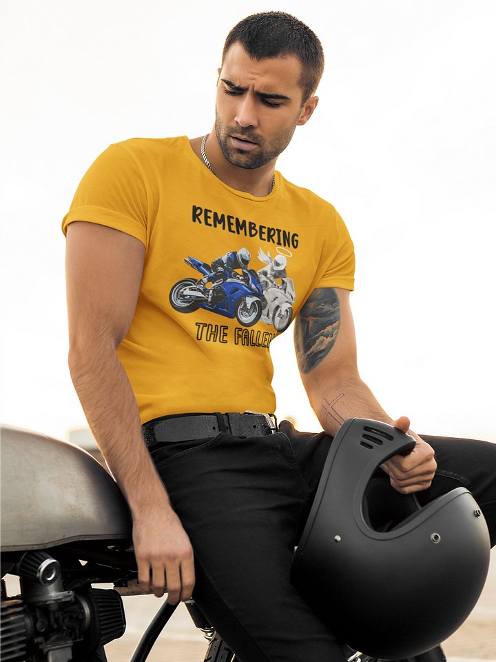 Remembering The Fallen (blue bike) T-Shirt product image (1)