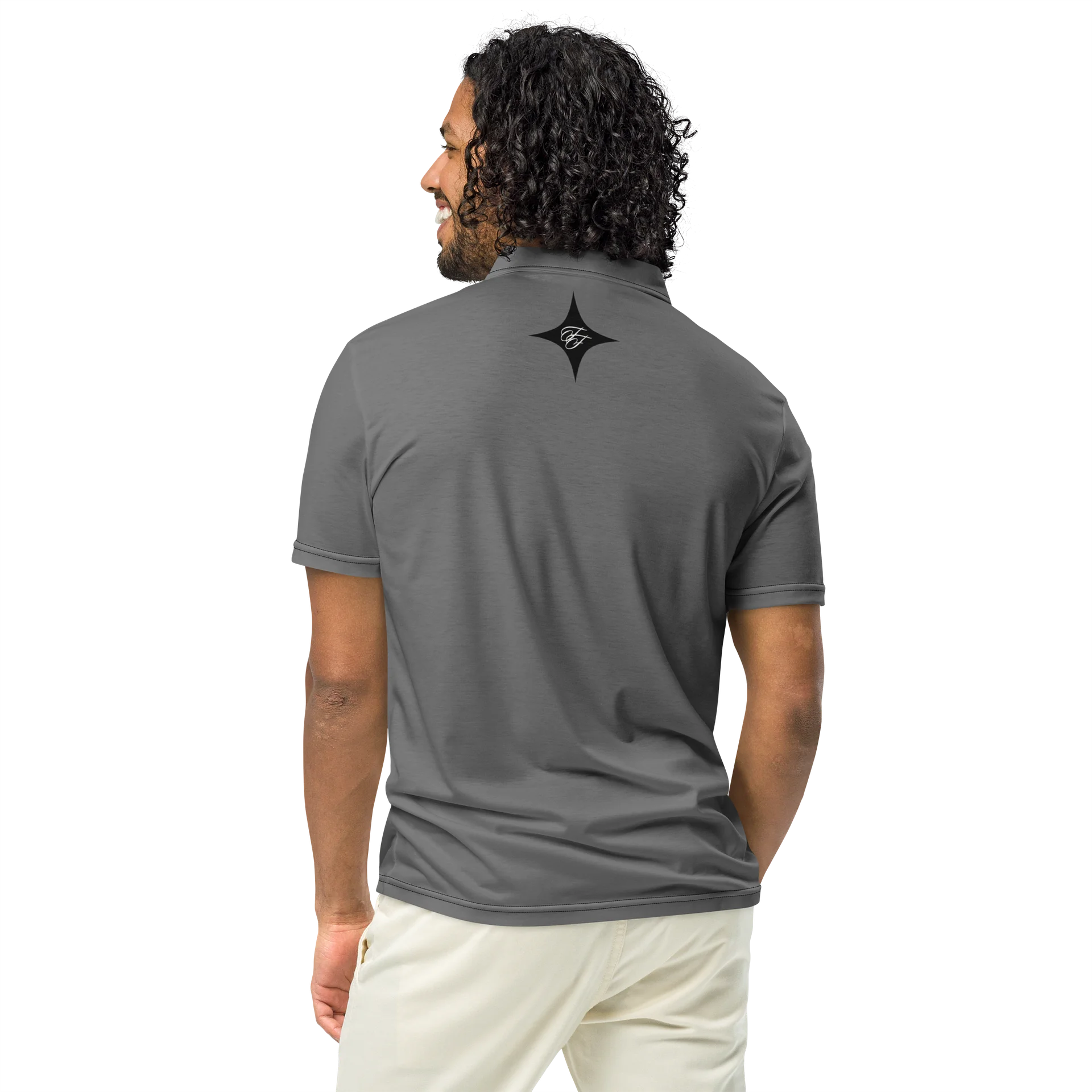 F&F Slim Fit Polo Shirt (GRY) product image (5)