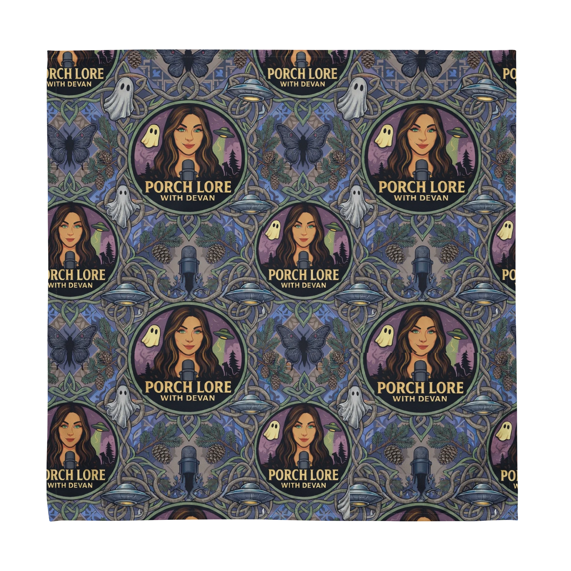 PORCH LORE DEVAN PERIWINKLE MOTH TABLE NAPKINS product image (1)
