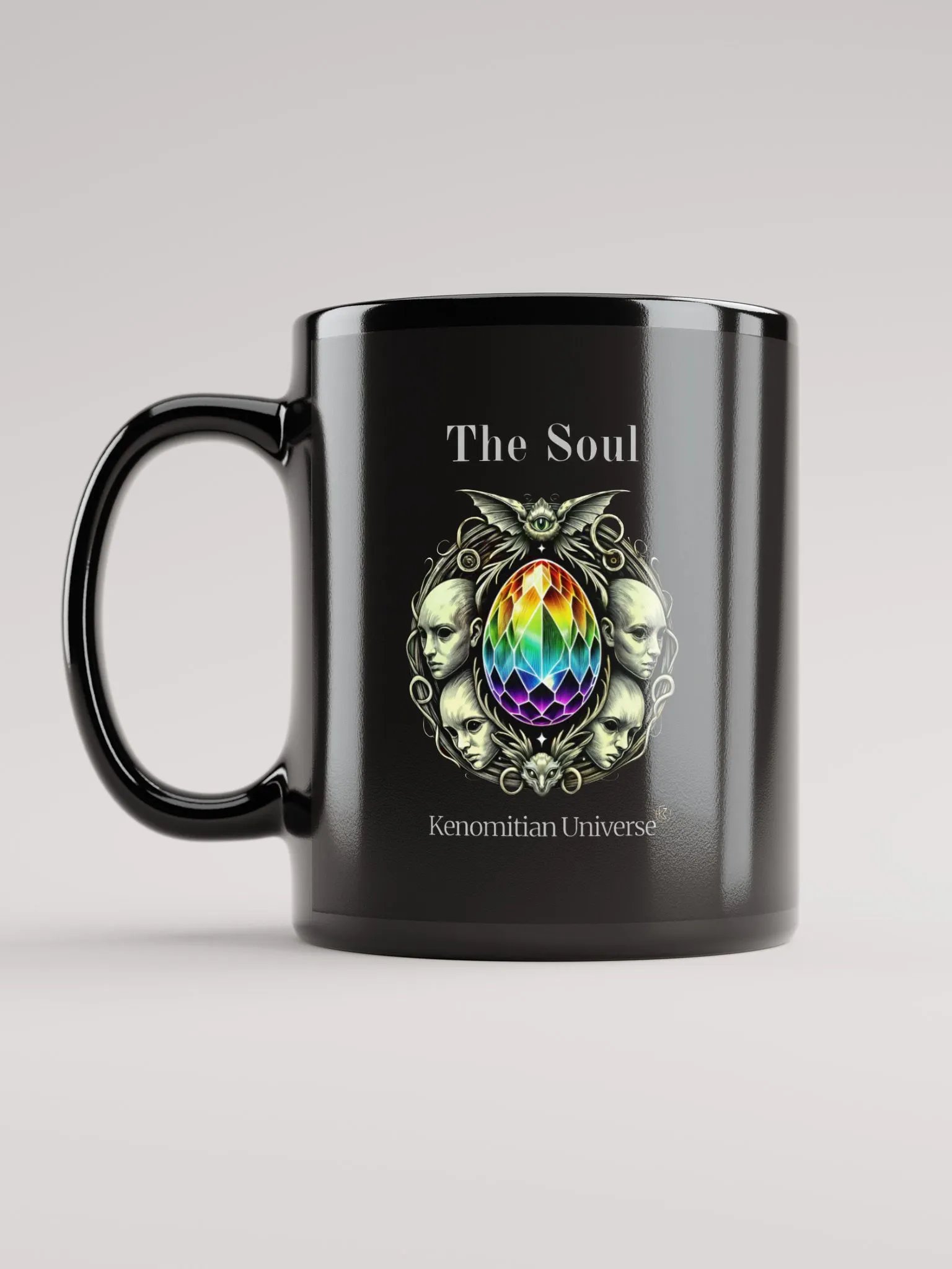The Soul | Black Glossy Mug product image (2)