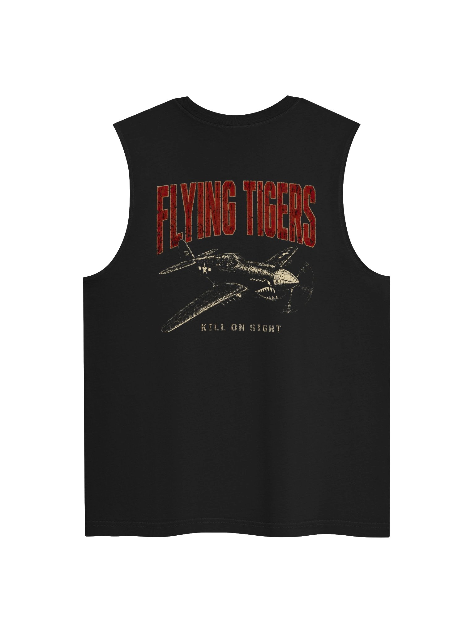 Flying Tigers "Kill On Sight" AVG Warhawk P-40 Muscle Tank product image (1)