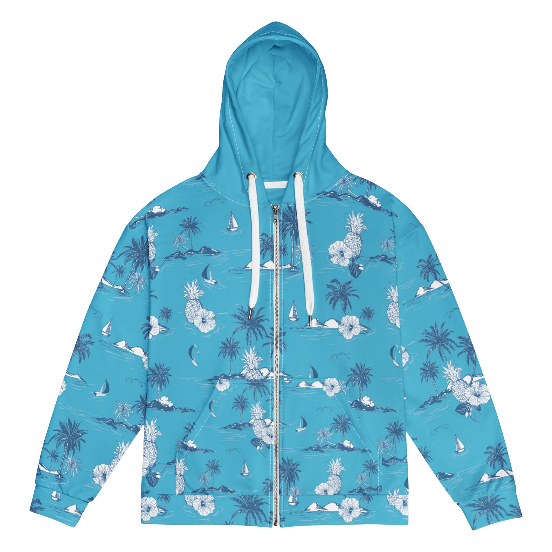 Tropical Breeze Zip Hoodie – Island Style Meets Everyday Comfort product image (1)