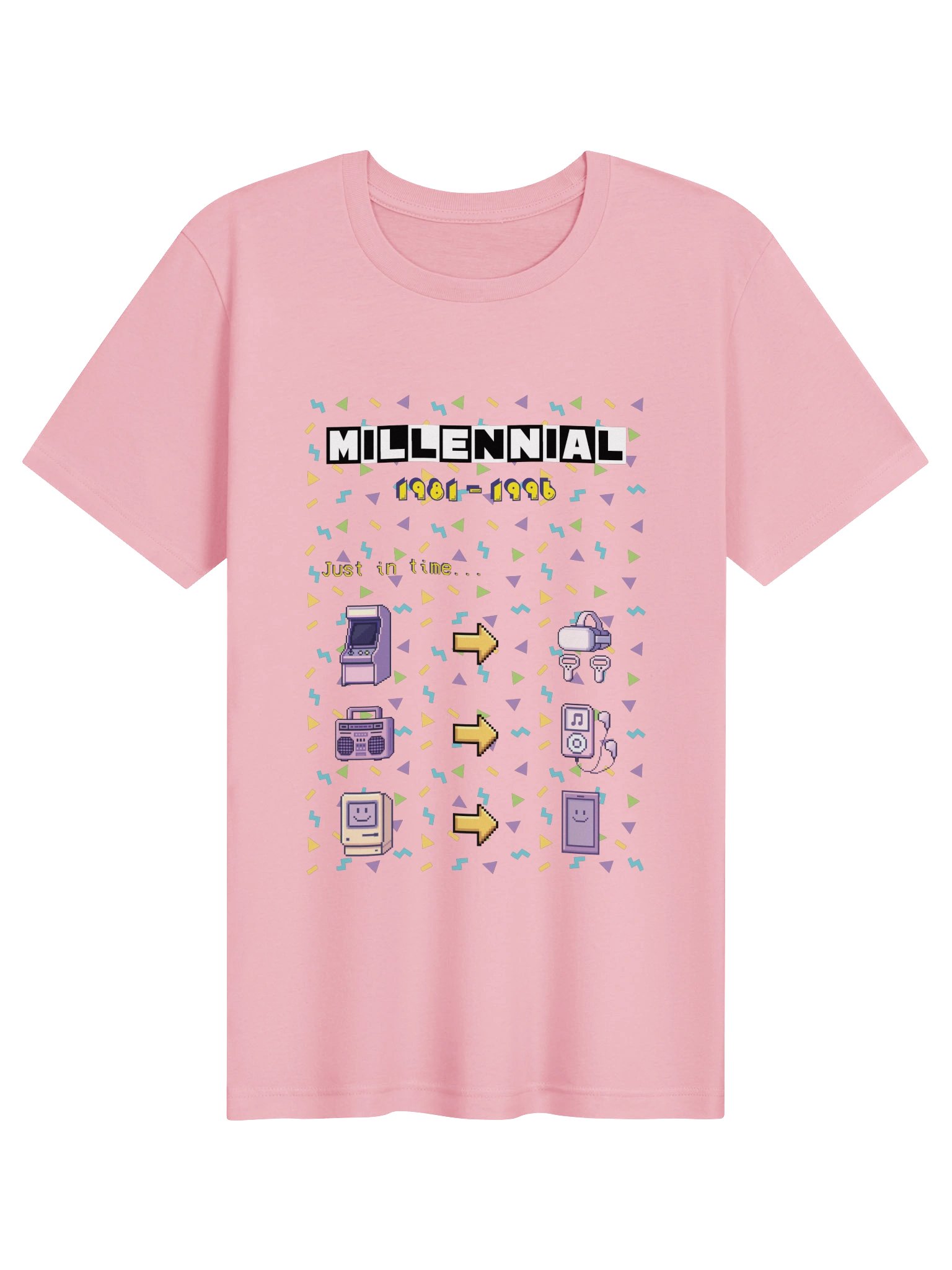 Millennial Tech Evolution Retro Tee - Purple Theme product image (5)