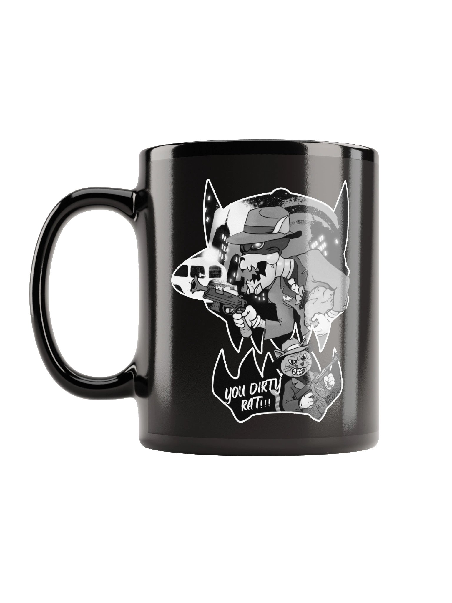 Mobster Kats Black Glossy Mug product image (3)