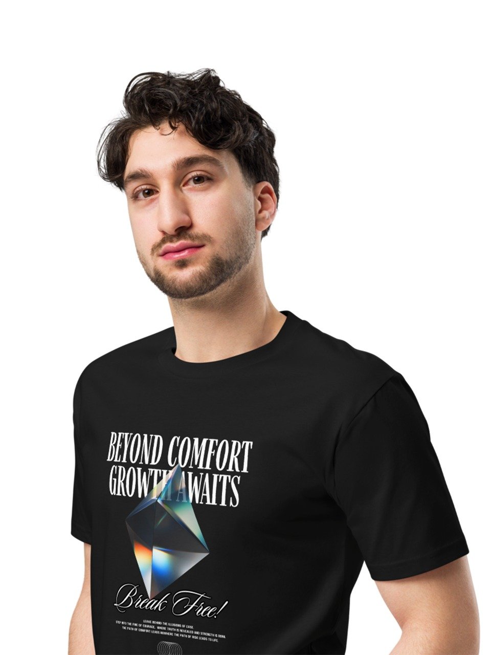 Beyond Comfort Growth Awaits Break Free – AS Colour Premium Cotton T-Shirt product image (5)