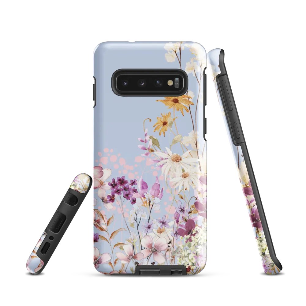 Floral Garden Light Blue Tough Case for Samsung® product image (1)