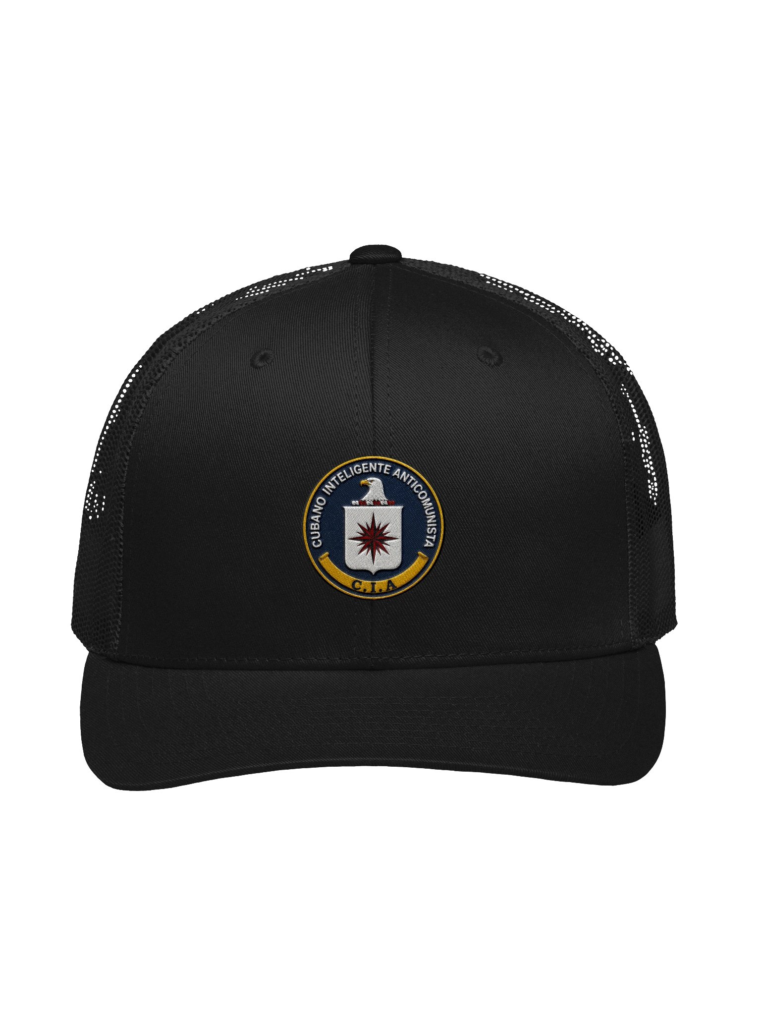 Gorra negra bordada CIA product image (1)