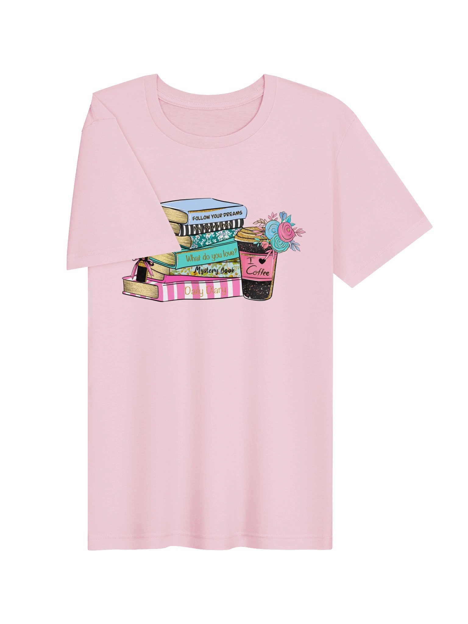 Books & Coffee T-Shirt | Colorful Book Lover Tee product image (29)