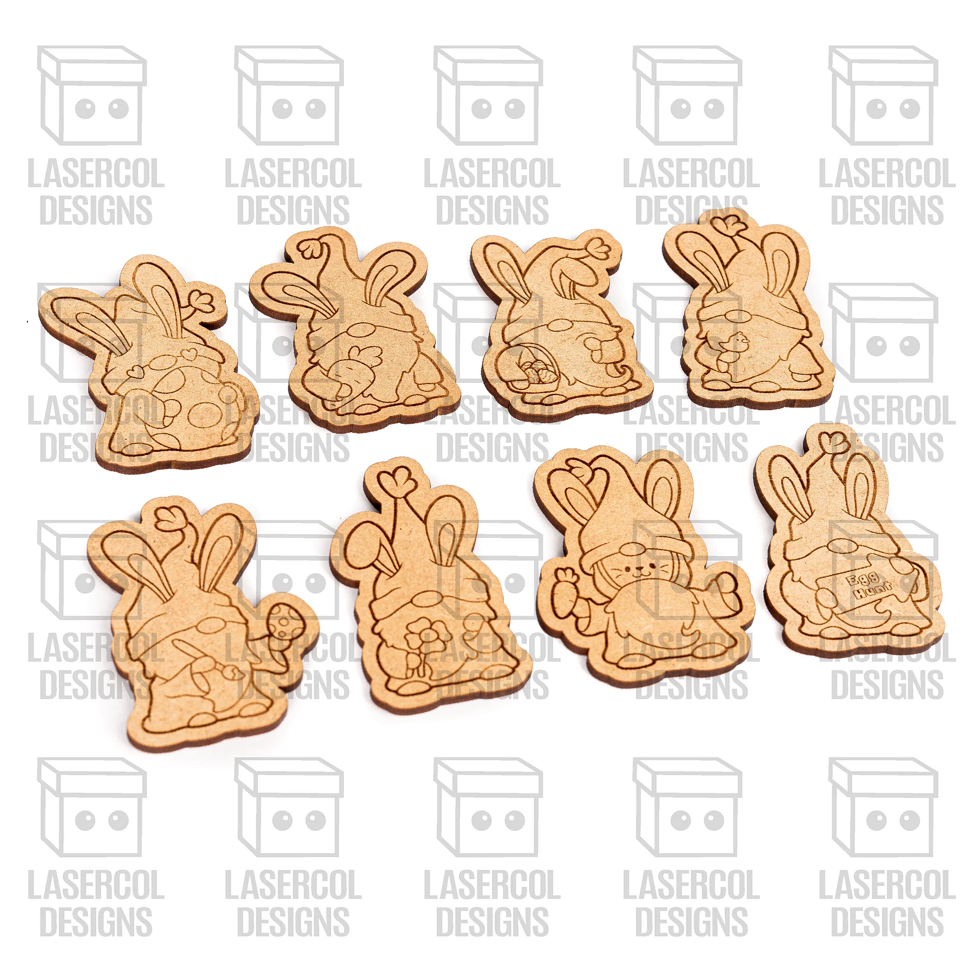 Easter Gnomes Paint Kit DIY Cut Outs Bundle - Laser Cut Files product image (10)