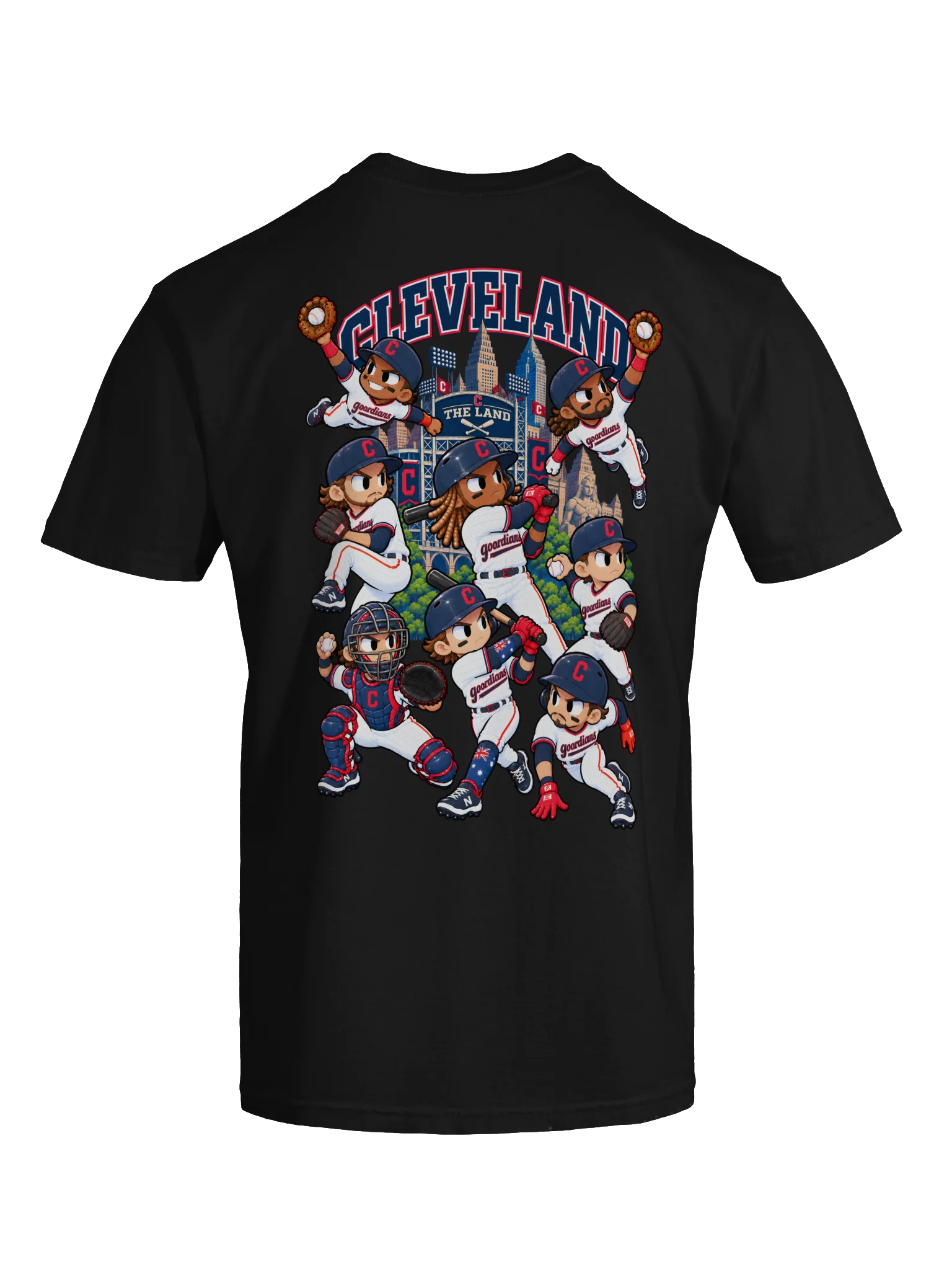 Cleveland Baseball 2026 Animated Player Back Print T-Shirt product image (11)