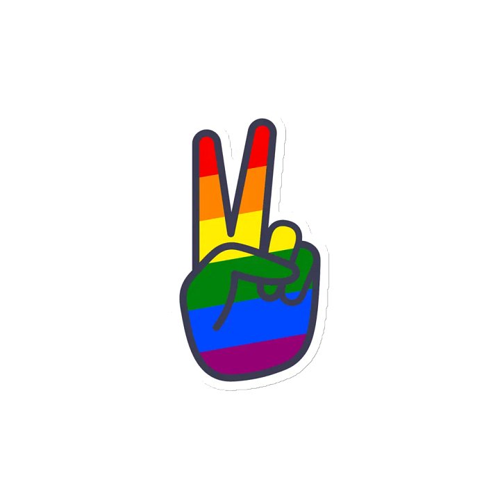 Rainbow Peace Sign Magnets product image (2)