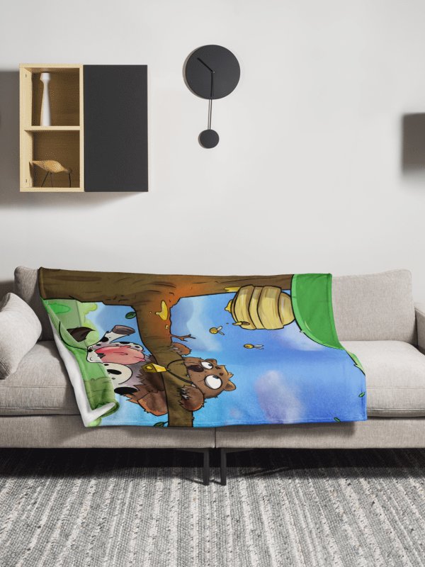 Hang In There Cowbear Blanket product image (1)