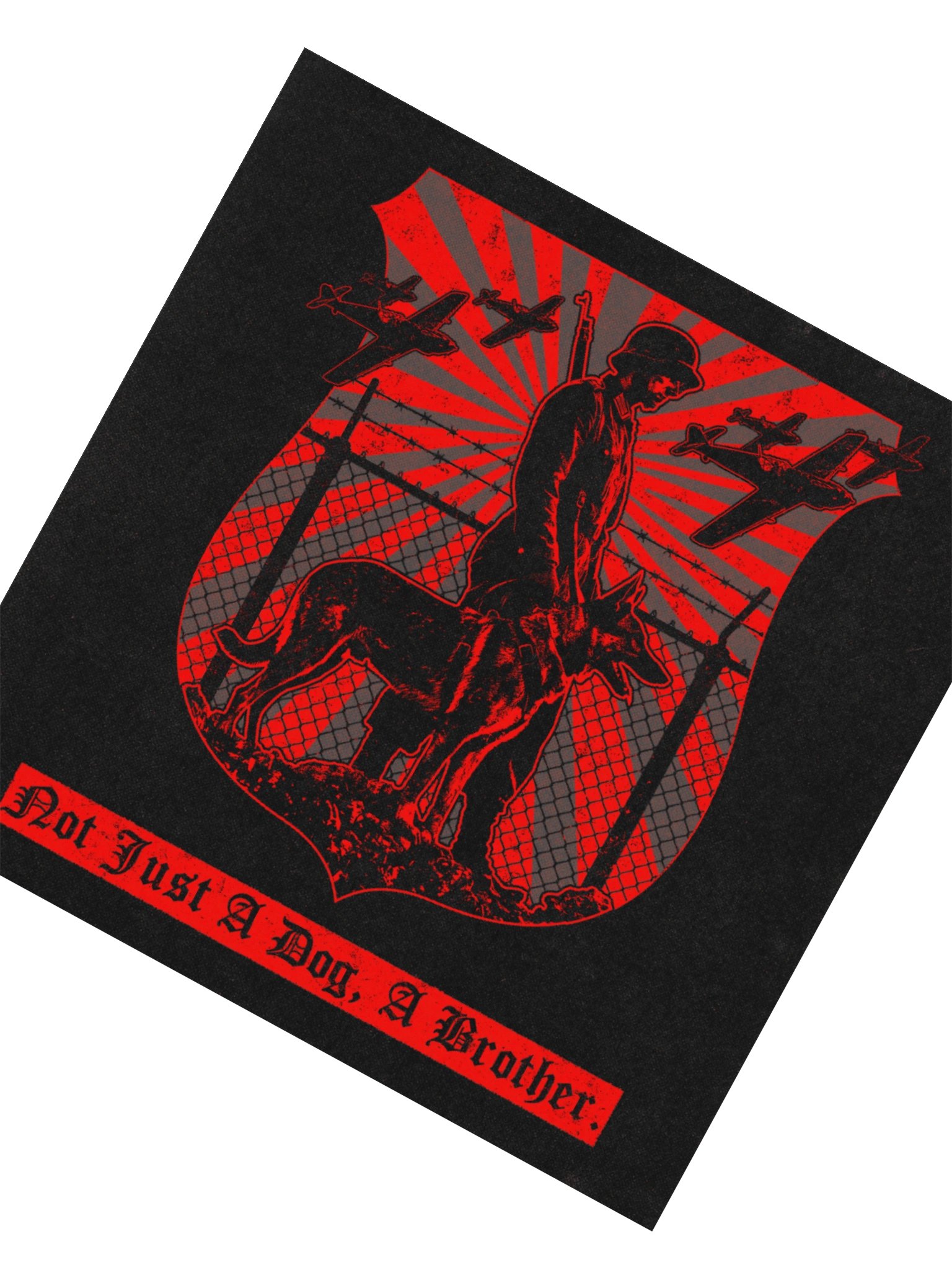"BROTHERHOOD TO THE GRAVE" STICKER RED product image (4)