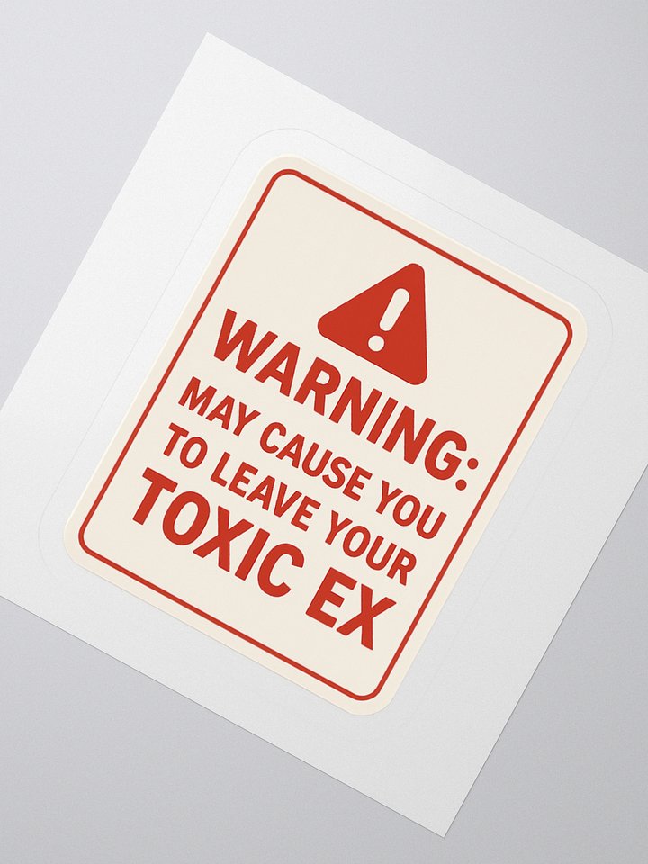 Tori Morii Warning Sticker product image (2)