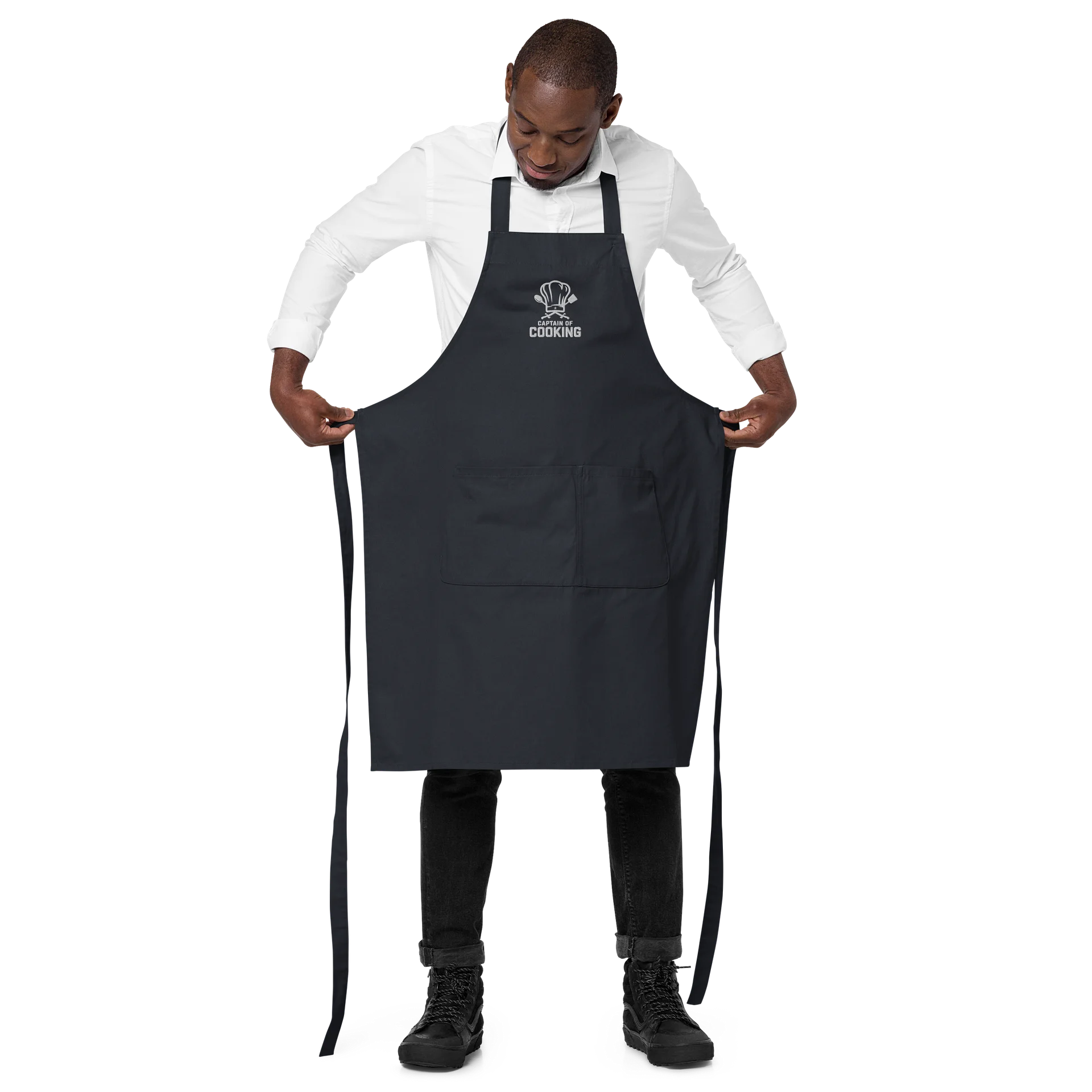 Captain of Cooking – Bold Printed Skull‑Chef Apron for Men Who Take Charge of Every Meal product image (3)