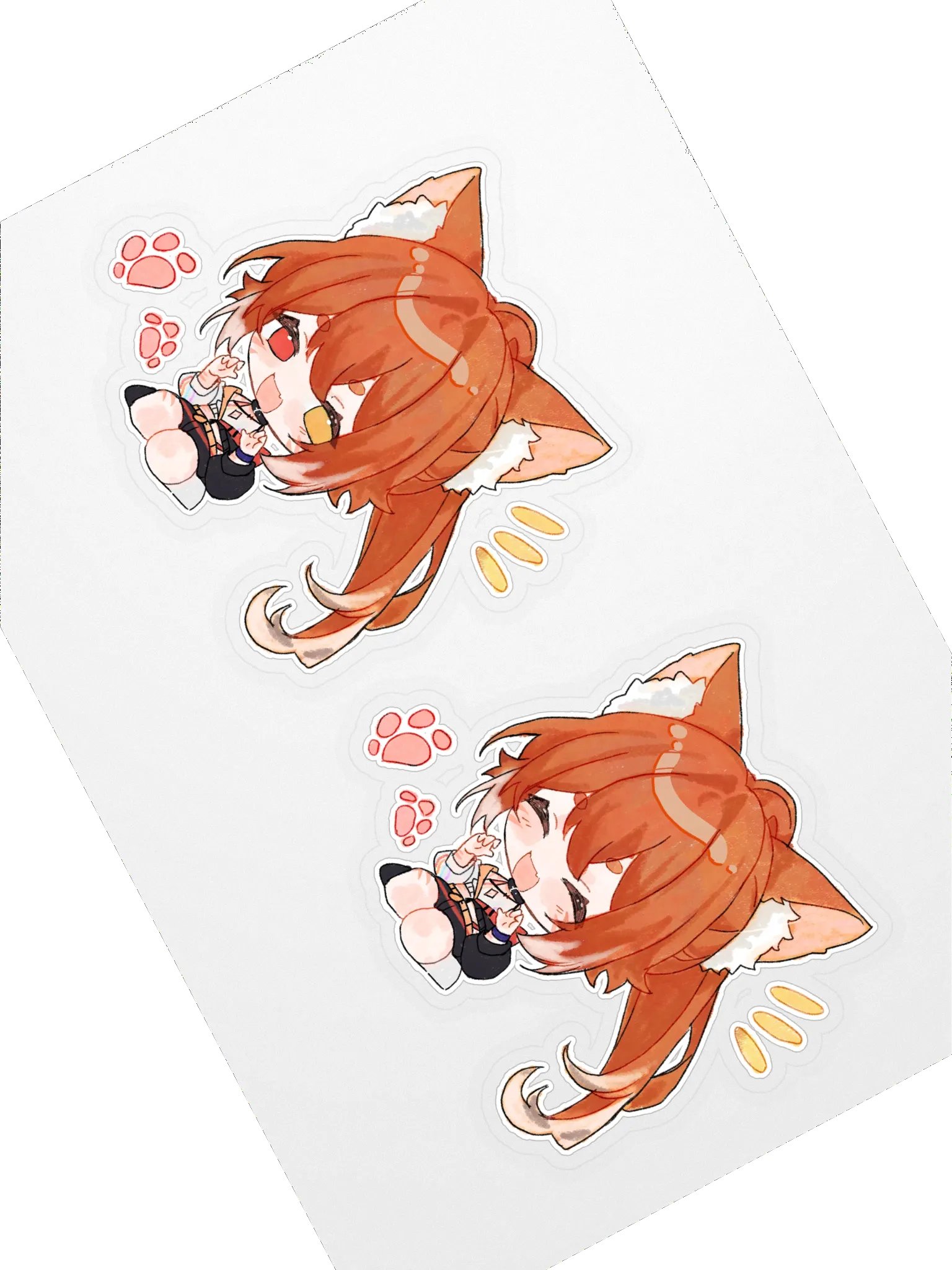 Double Kitzumii Chibi Stickers product image (1)