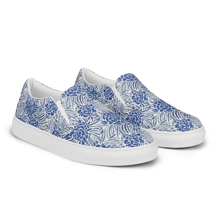Blue Roses Woman Canvas Shoes product image (2)