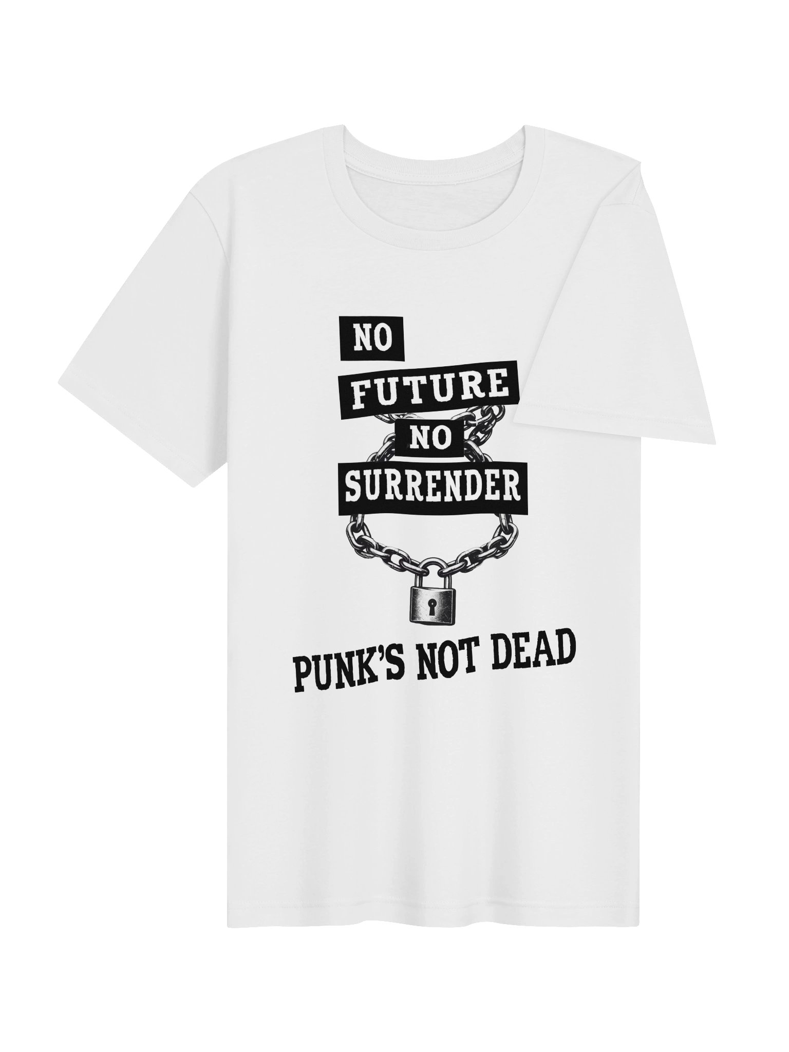 No Future No Surrender Punk T-Shirt | Punk's Not Dead Graphic Tee product image (4)