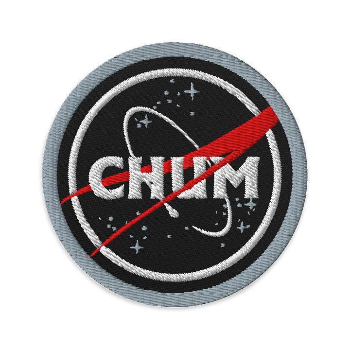 Space logo embroidered patch product image (1)