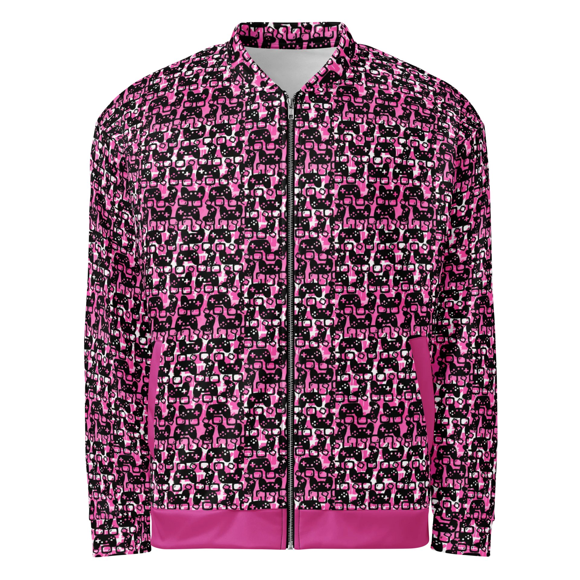 Story Lover Unisex Bomber Jacket (Pink and Black) product image (1)