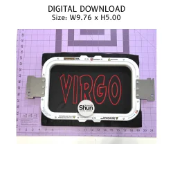 Virgo Applique Embroidery Design product image (2)